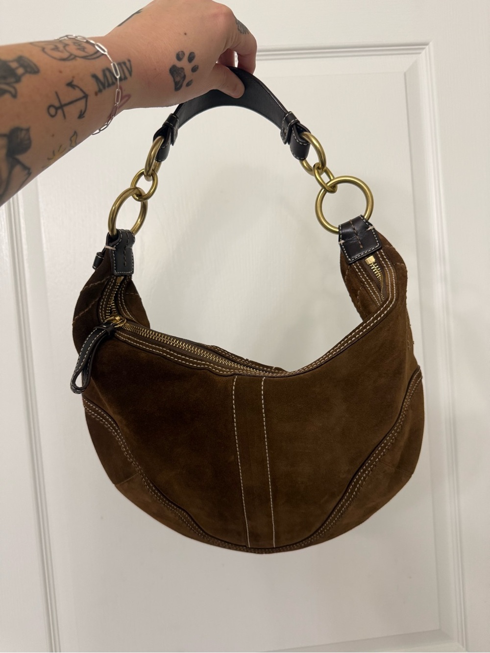 SOLD DONT BUY Coach Vintage Y2K Soho Hobo Brown Suede